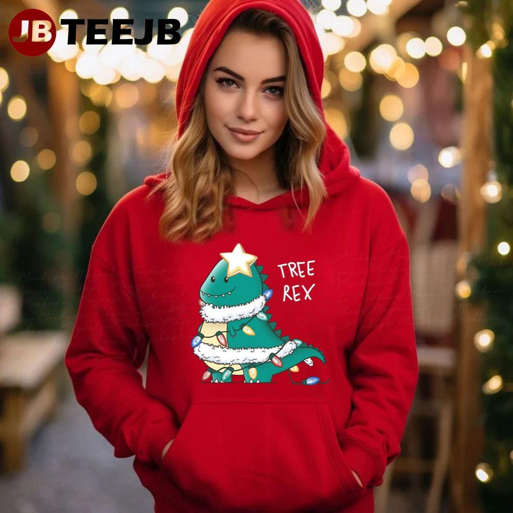 Tree Fat Rex Christmas TeeJB Unisex Hoodie