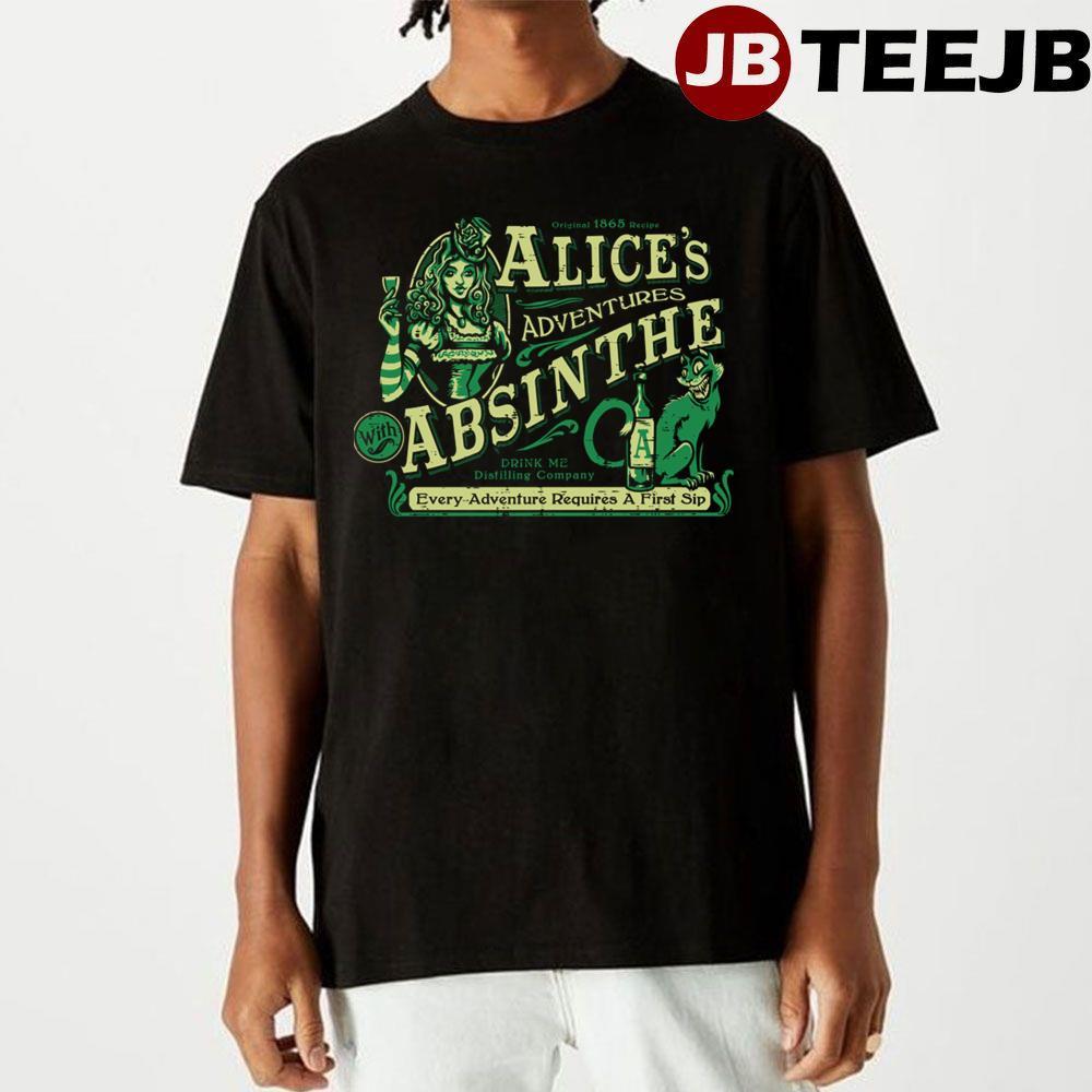 Vintage Alice’s Adventures With Absinthe TeeJB Unisex T-Shirt