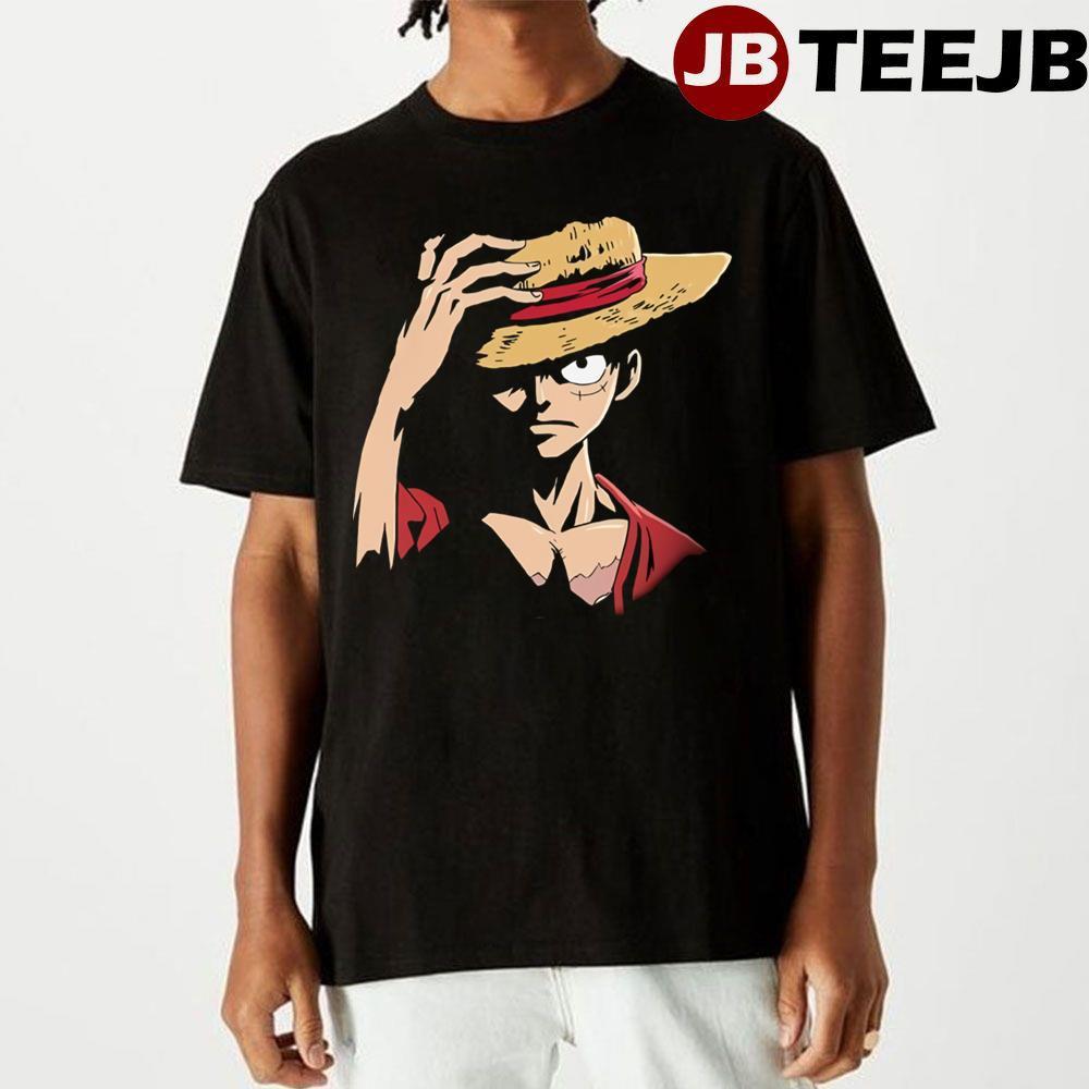 Vintage The Face Luffy Character One Piece Png TeeJB Unisex T-Shirt