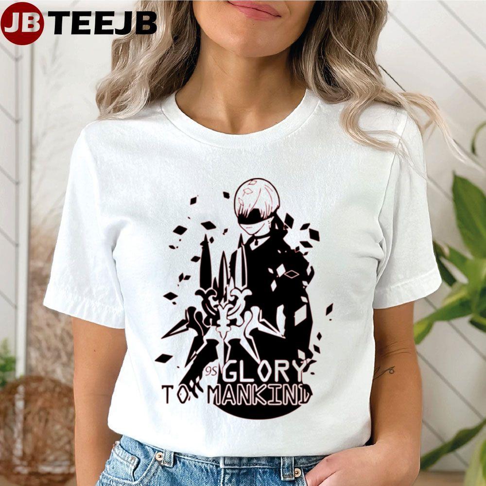 9s Glory To Mankind Nier Automata Anime Manga TeeJB Unisex T-Shirt