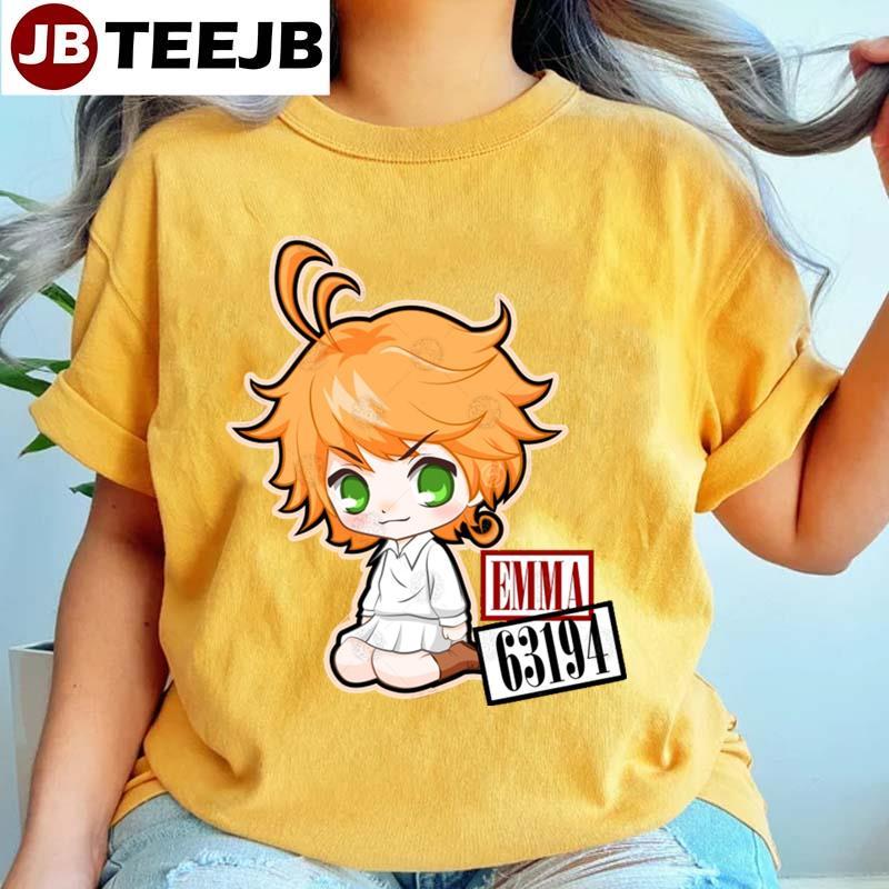 Chibi Emma Yakusoku No Neverland Anime TeeJB Unisex T-Shirt