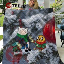 Cute Adventure Time Christmas 2 Quilt