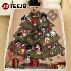 Cute Fairy Tail Anime Christmas 03 Blanket
