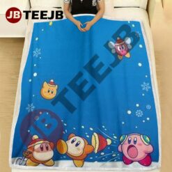 Cute Kirby Christmas 05 Blanket