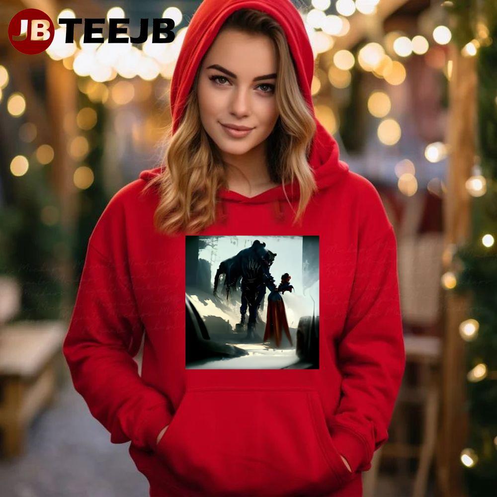 Dark Style Beauty And The Beast The Enchanted Christmas TeeJB Unisex Hoodie