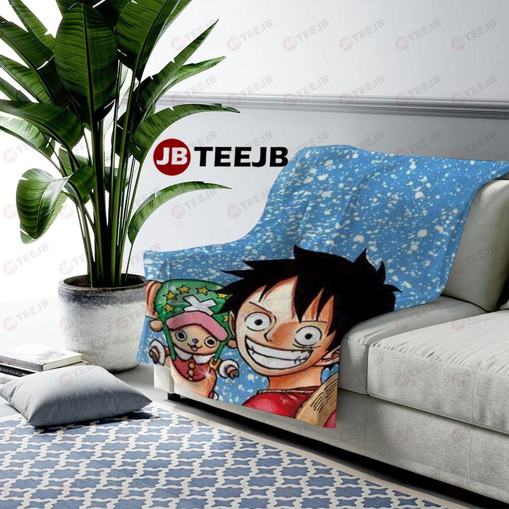 Funny One Piece Manga Christmas 12 US Cozy Blanket