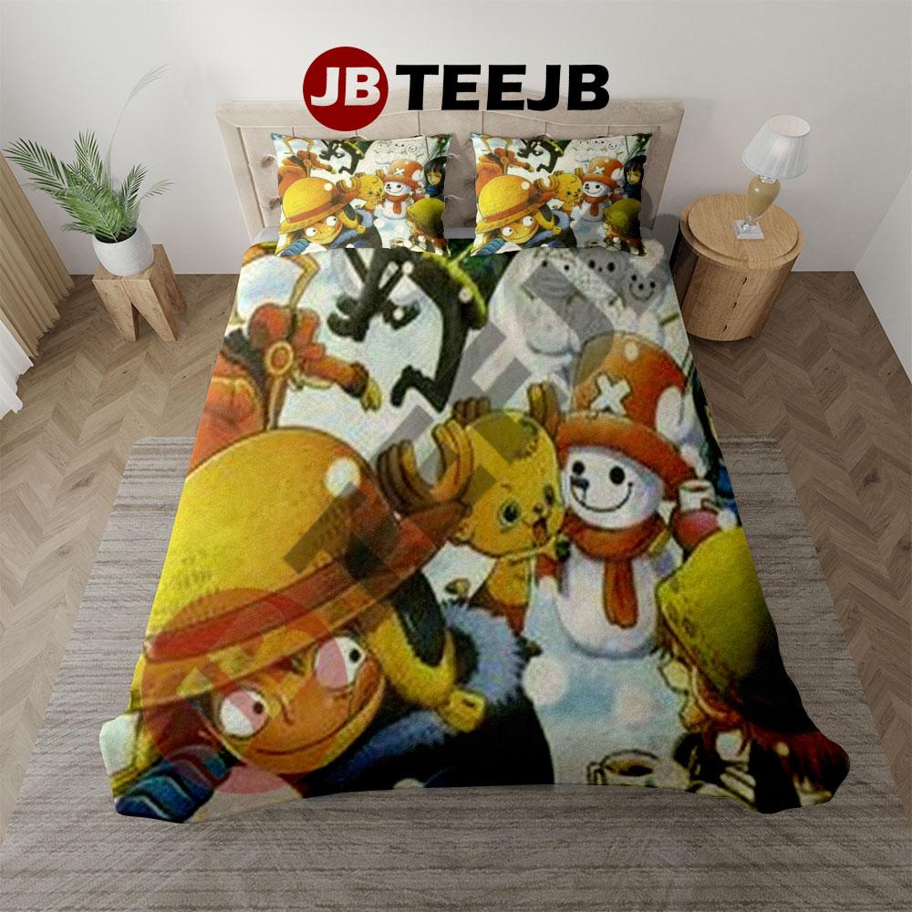 Funny One Piece Manga Christmas 18 Bedding Set