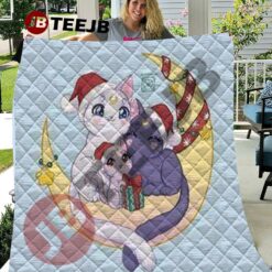 Funny Sailor Moon Christmas 10 Quilt