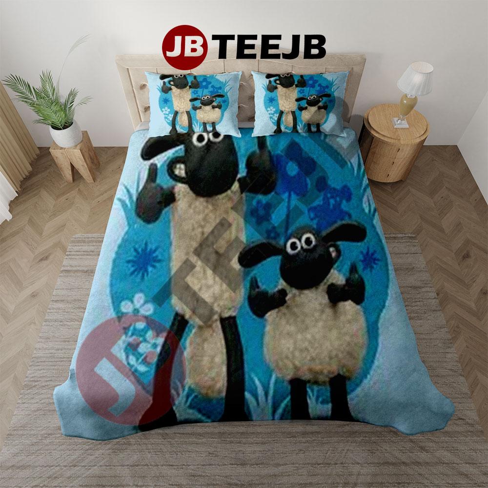 Funny Shaun The Sheep The Flight Before Christmas 07 Bedding Set