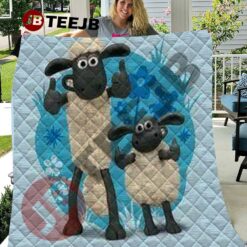 Funny Shaun The Sheep The Flight Before Christmas 07 Quilt