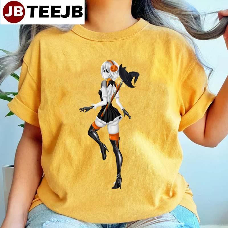 Halloween 2b Nier Automata Anime Manga TeeJB Unisex T-Shirt