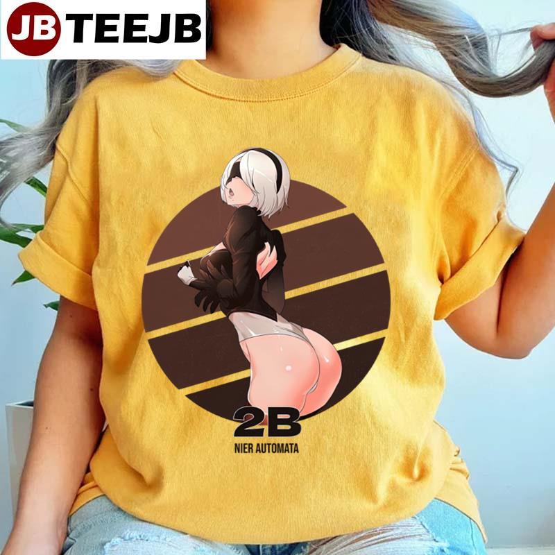 Hentai Circle 2b Nier Automata Anime Manga TeeJB Unisex T-Shirt