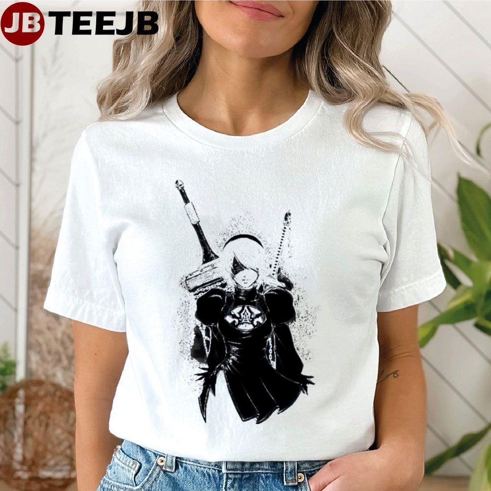 Ink 2b Nier Automata Anime Manga TeeJB Unisex T-Shirt