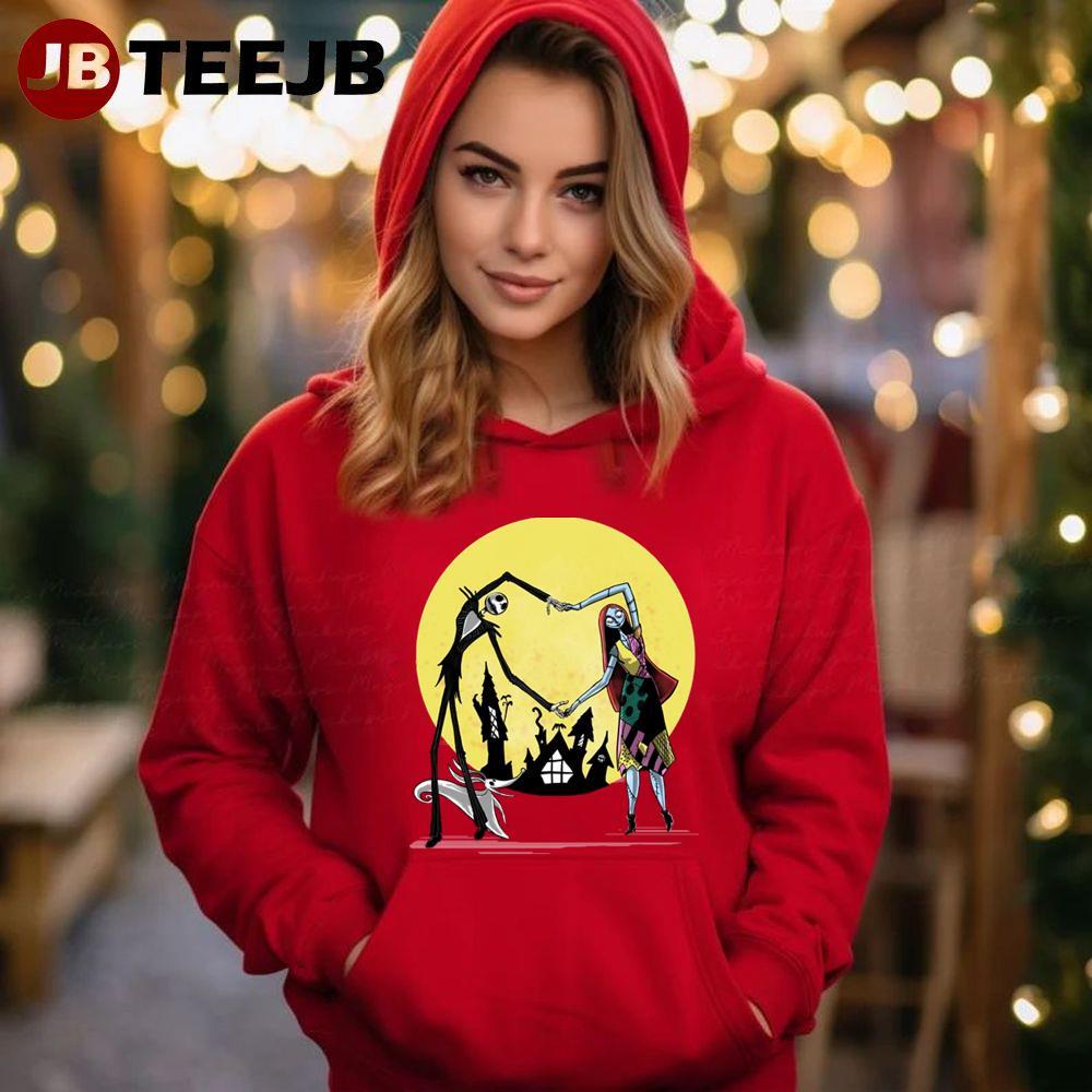 Love In Halloween Town The Nightmare Before Christmas TeeJB Unisex Hoodie