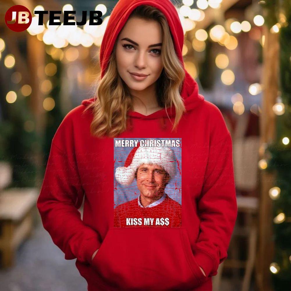 Marry Christmas Kiss My Ass National Lampoon’s Christmas Vacation TeeJB Unisex Hoodie