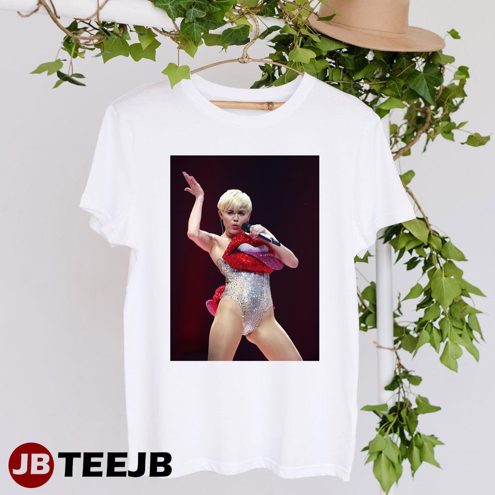 Miley Cyrus Singer Actress Music Design TeeJB Unisex T-Shirt