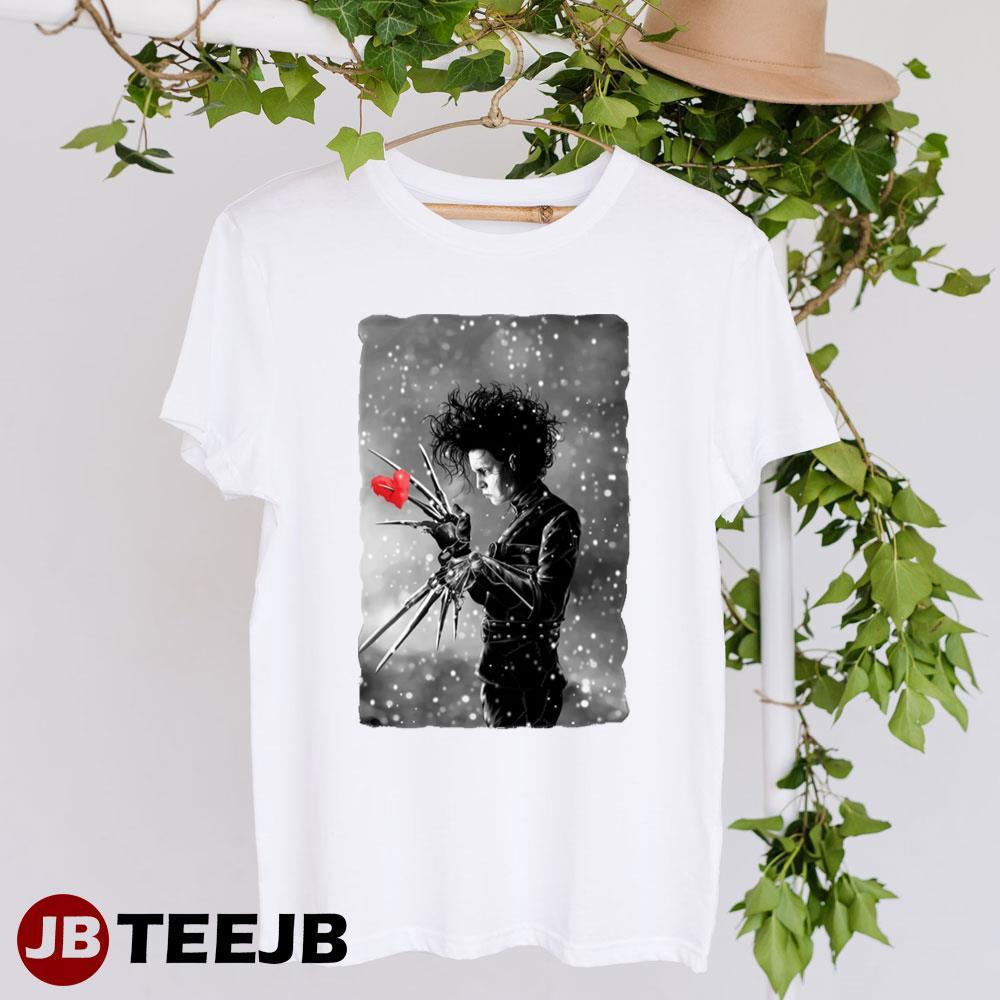 Paper Hearts Edward Scissorhands Halloween TeeJB Unisex T-Shirt