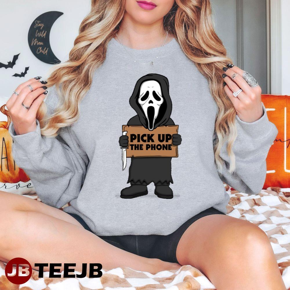 Pick Up The Phone Ghostface Halloween TeeJB Unisex T-Shirt