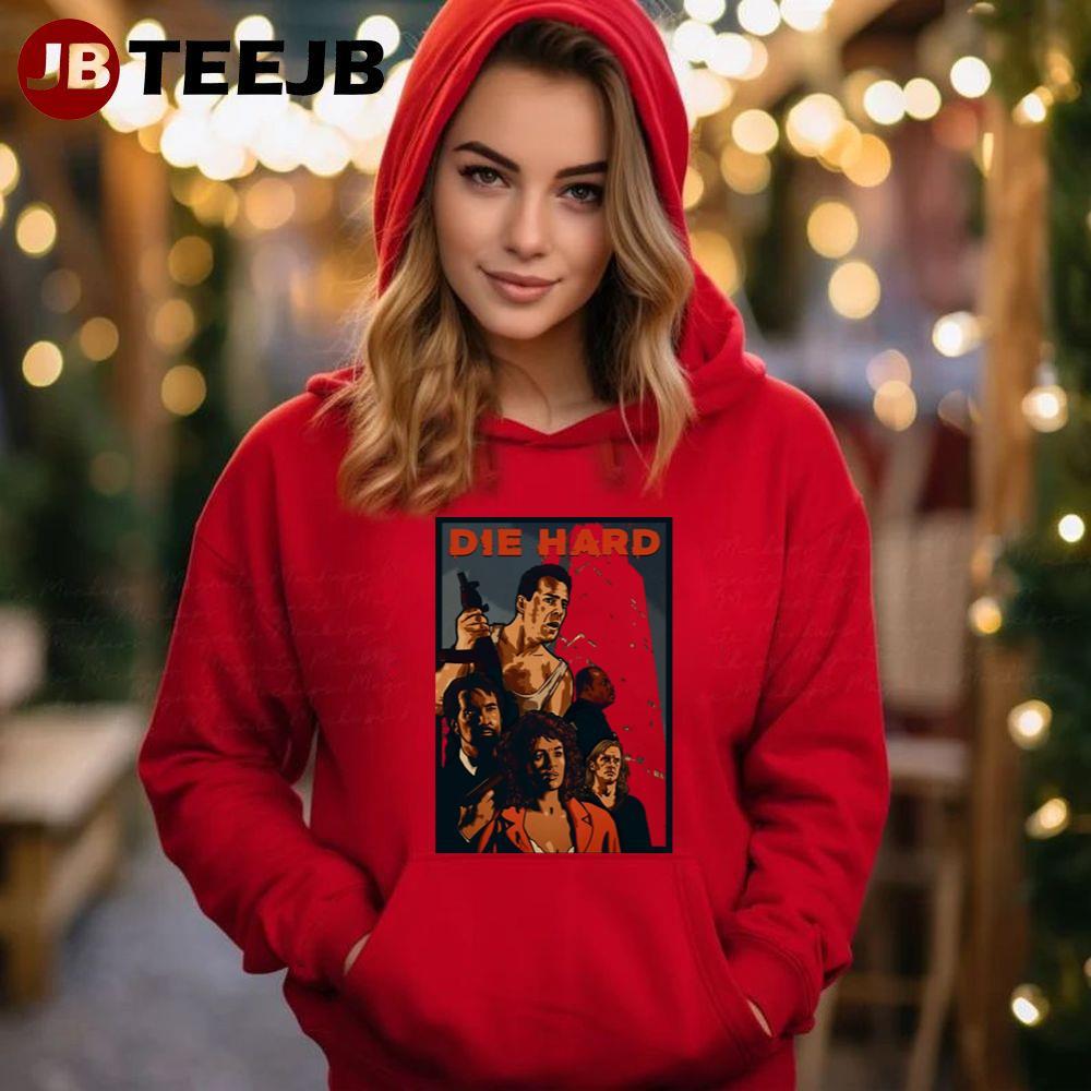 Pop Art Die Hard Christmas TeeJB Unisex Hoodie