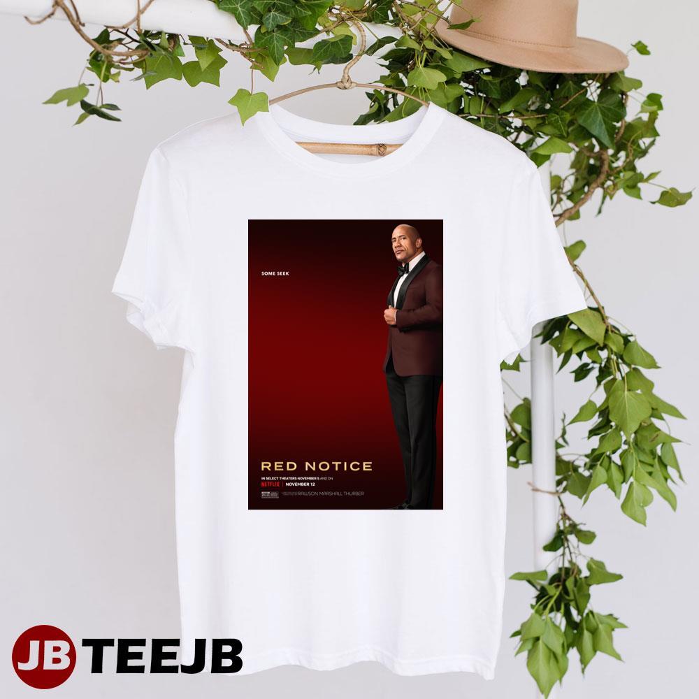 Red Notice Dwayne Johnson John Hartley Movie TeeJB Unisex T-Shirt