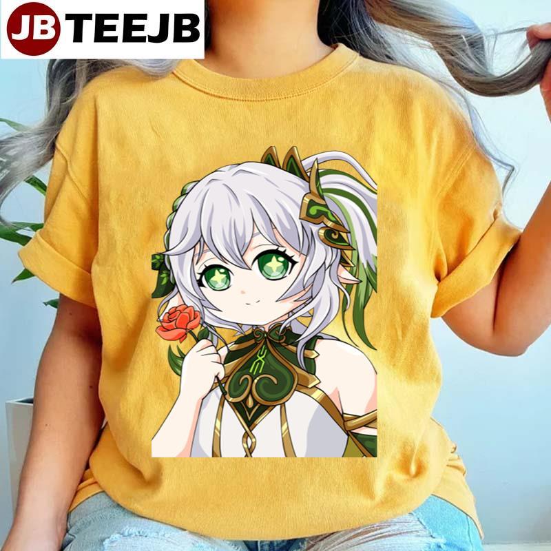 Rose Kusanali Nahida Genshin Impact Anime Manga TeeJB Unisex T-Shirt