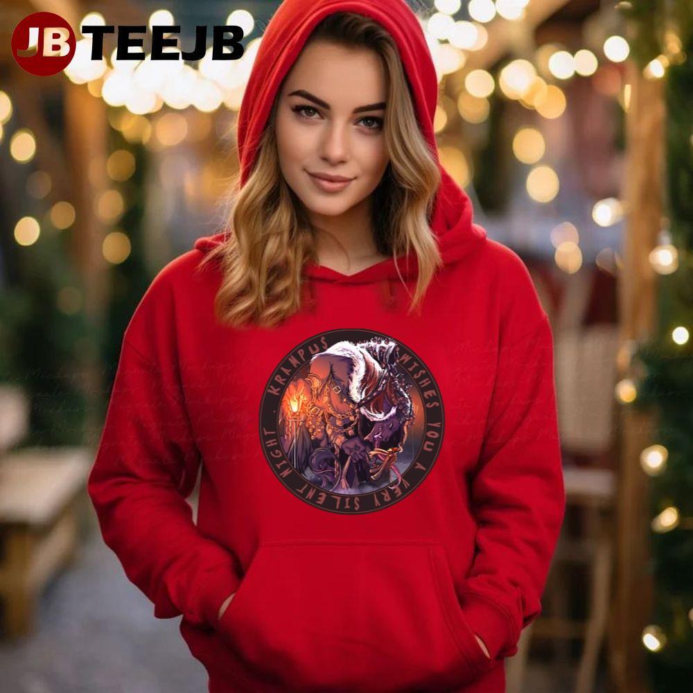 Silent Night Krampus Christmas TeeJB Unisex Hoodie