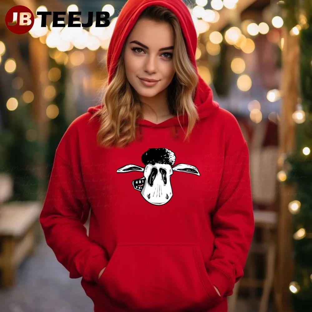 Skull Of Shaun The Sheep The Fight Before Christmas 2021 TeeJB Unisex Hoodie