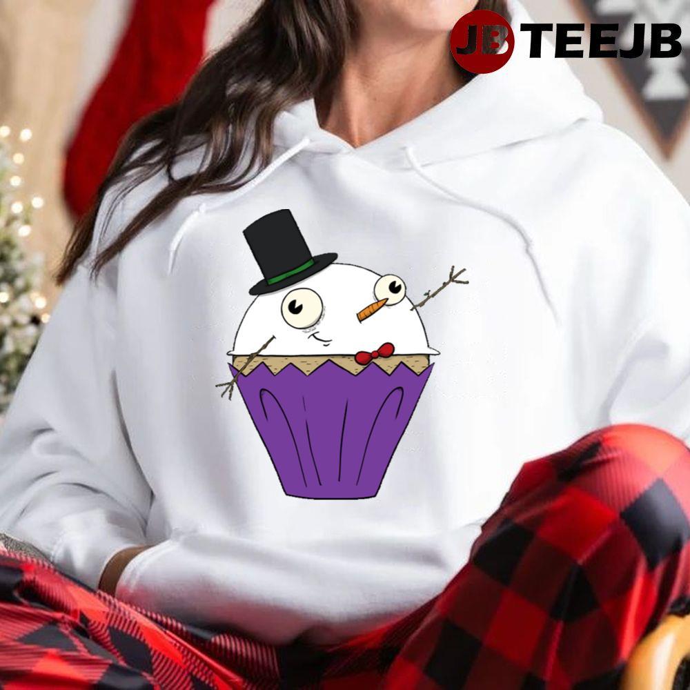 Snowman Cupcake Christmas TeeJB Unisex Hoodie