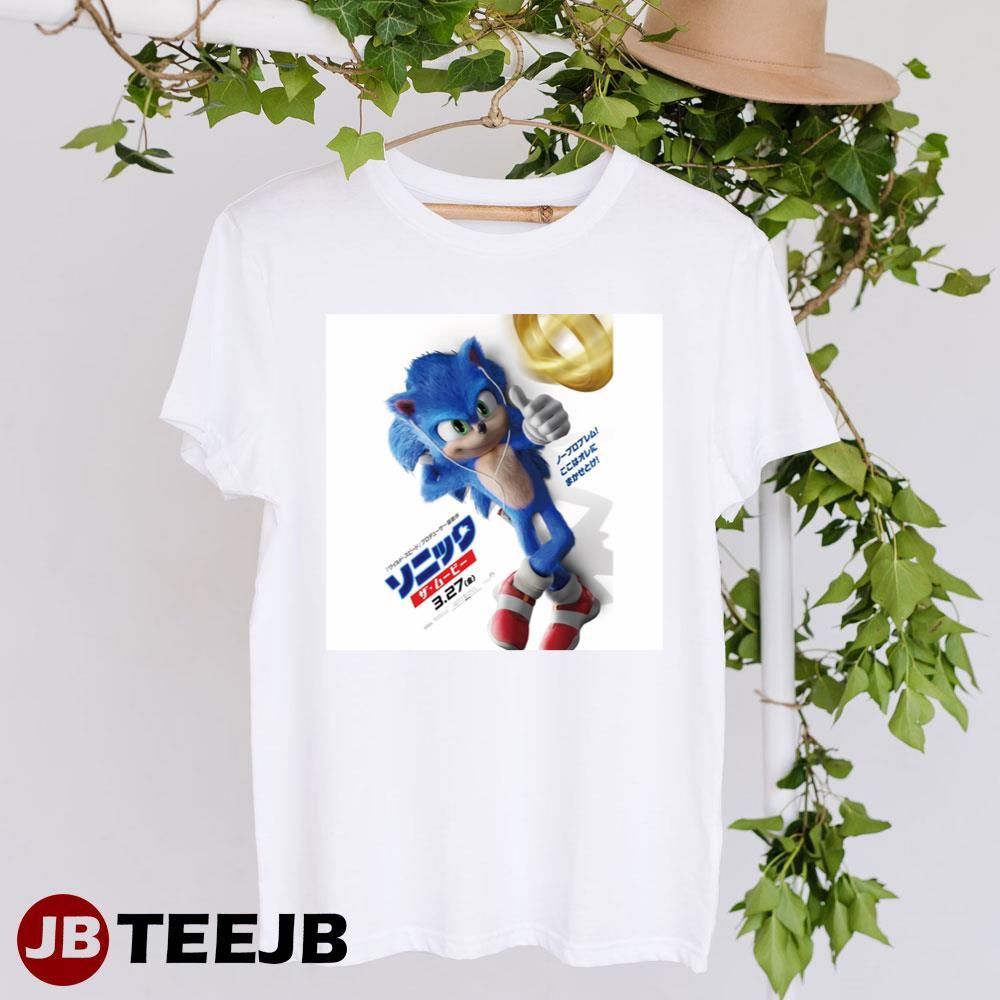 Sonic The Hedgehog Ben Schwartz James Marsden Art Movie TeeJB Unisex T-Shirt