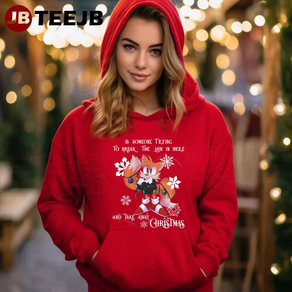 Sonic The Hedgehog Christmas Time TeeJB Unisex Hoodie