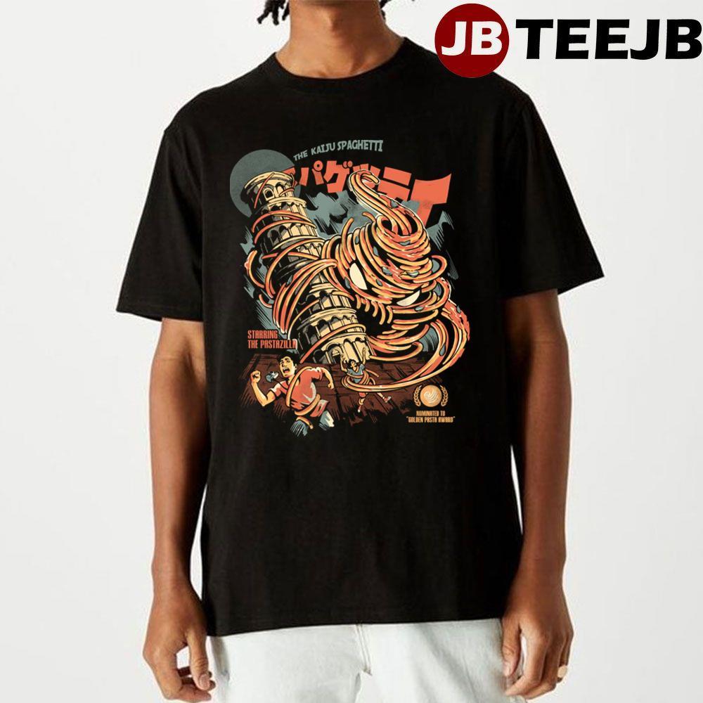 Spaghetti Black Version Kaiju Anime Manga TeeJB Unisex T-Shirt