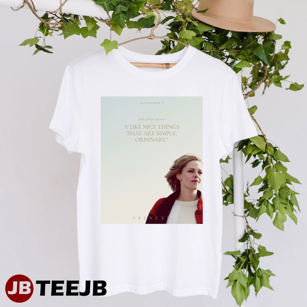 Spencer Kristen Stewart Princess Diana Design TeeJB Unisex T-Shirt