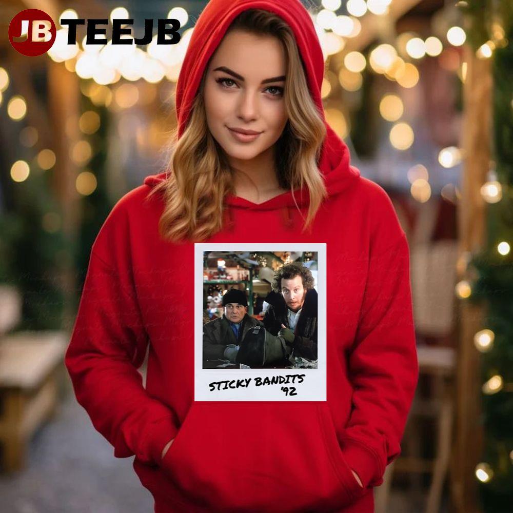 Sticky Bandits Home Alone Christmas TeeJB Unisex Hoodie