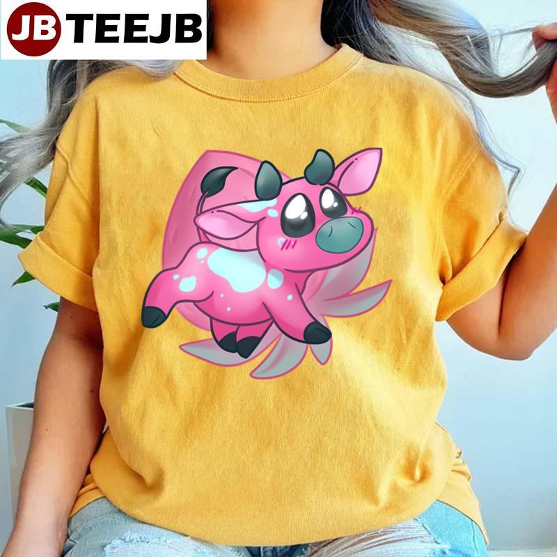 Strawberry Minecraft Cow TeeJB Unisex T-Shirt