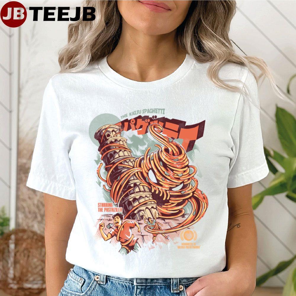 The Kaiju Spaghetti Anime Manga TeeJB Unisex T-Shirt