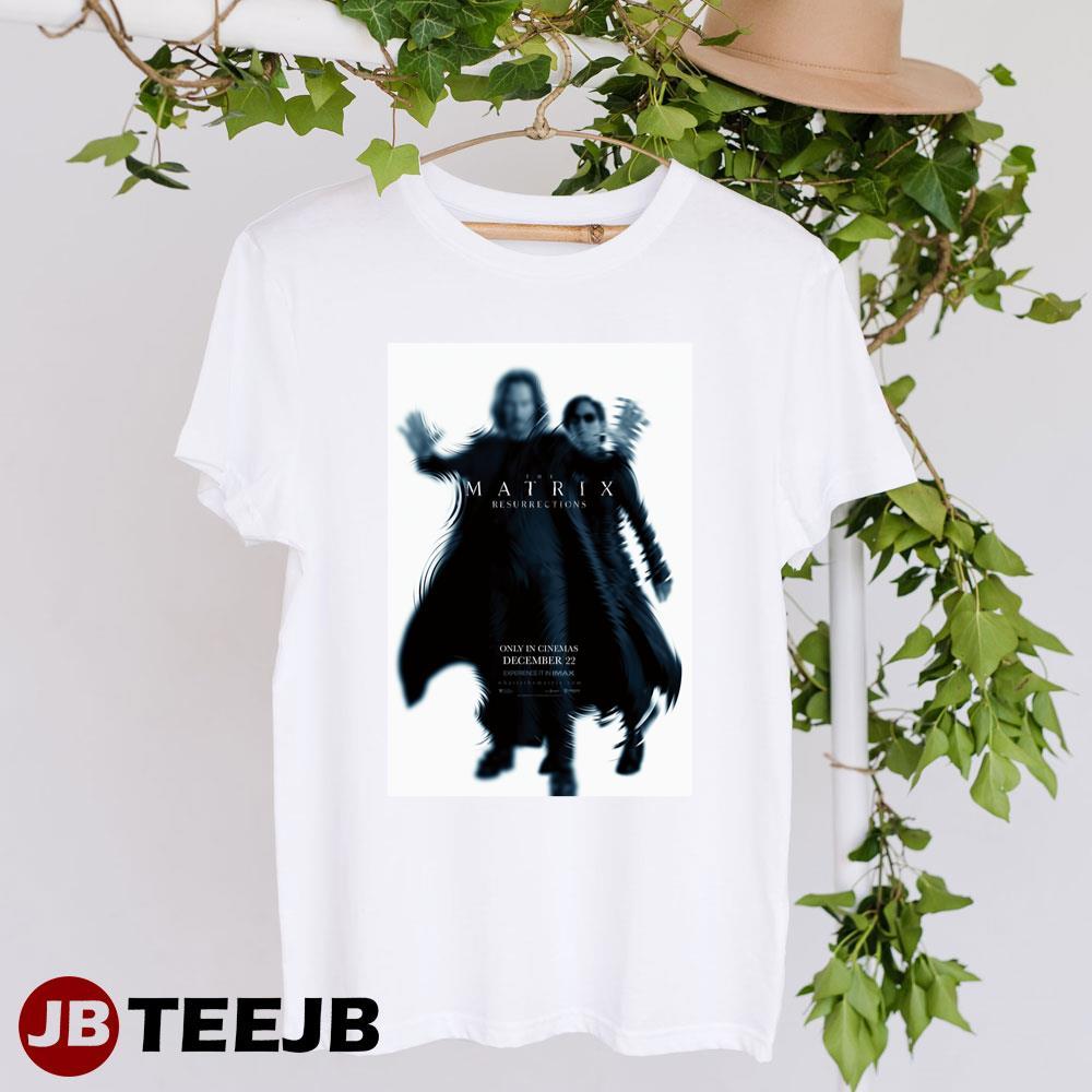 The Matrix Resurrections Keanu Reeves Carrie Anne Moss MovieArt TeeJB Unisex T-Shirt