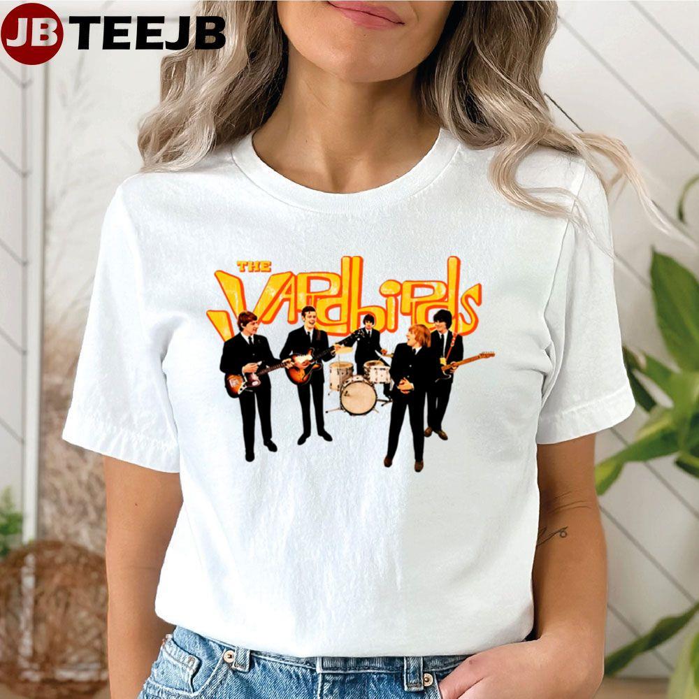 The Yardbirds English Rock Band Distressed Retro TeeJB Unisex T-Shirt