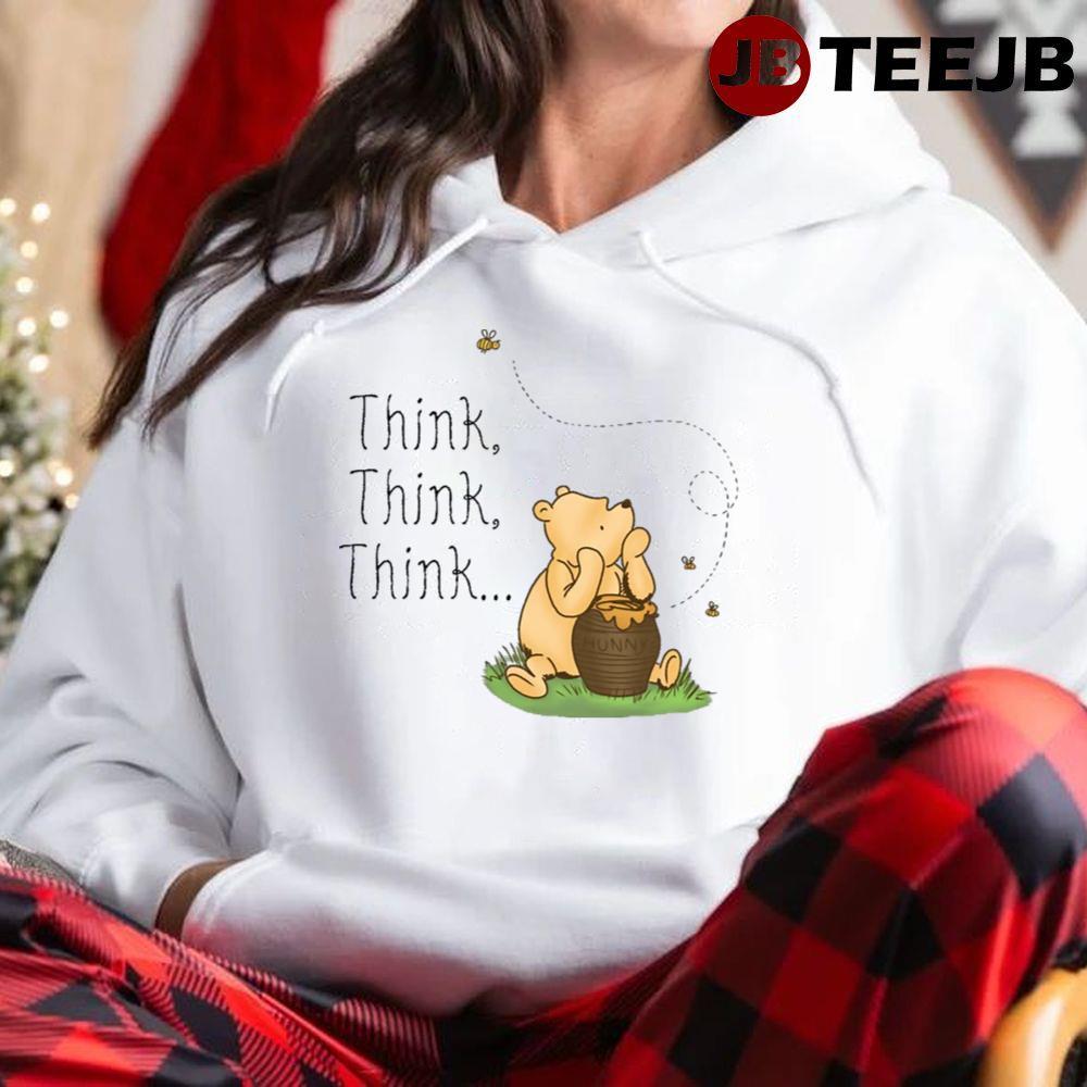 Think Winnie The Pooh A Very Merry Pooh Year TeeJB Unisex Hoodie