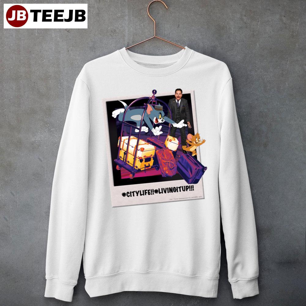 Tom & Jerry Luggage Crash Photograph TeeJB Unisex Sweatshirt