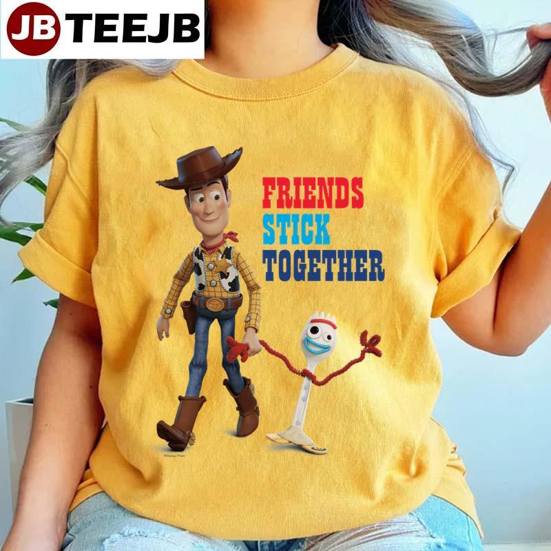 Toy Story 4 Woody & Forky Walking Together TeeJB Unisex T-Shirt