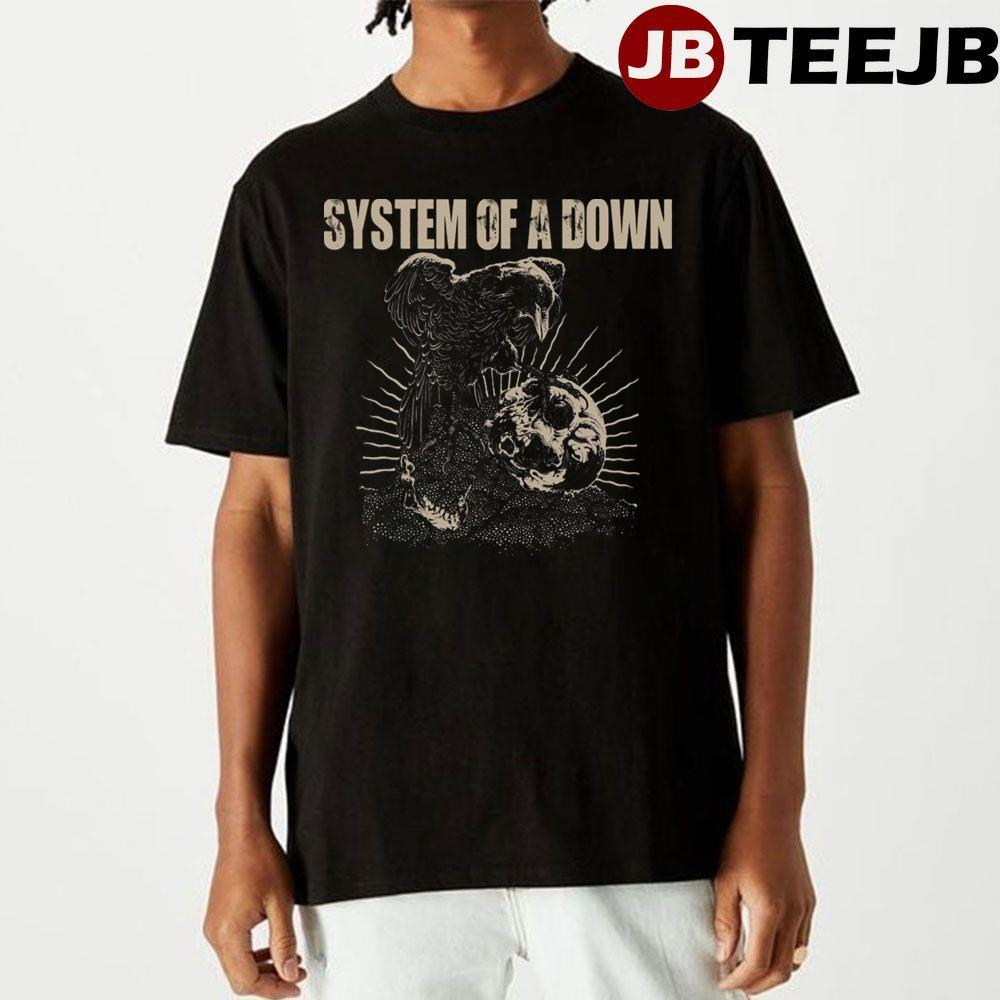 Vintage Art Birds And Skull System Of A Down TeeJB Unisex T-Shirt