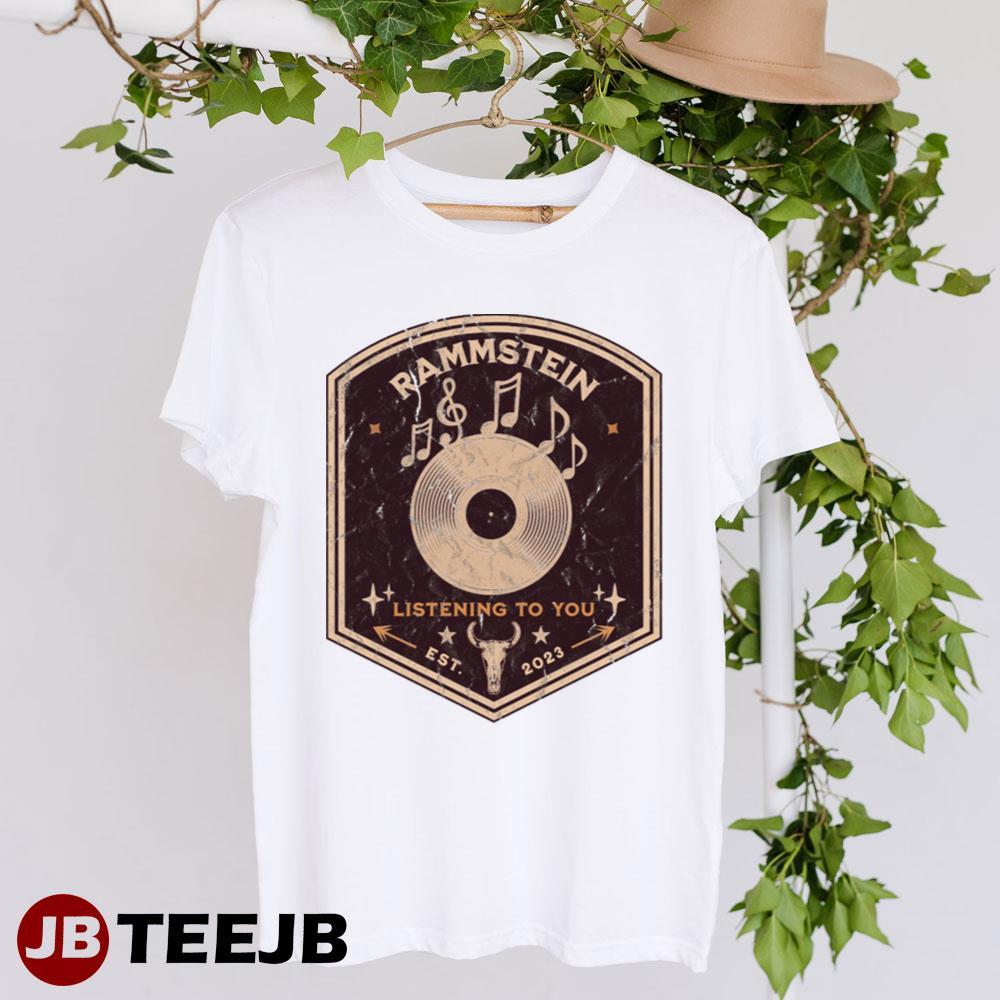 Vintage Art Listening To You Rammstein TeeJB Unisex T-Shirt