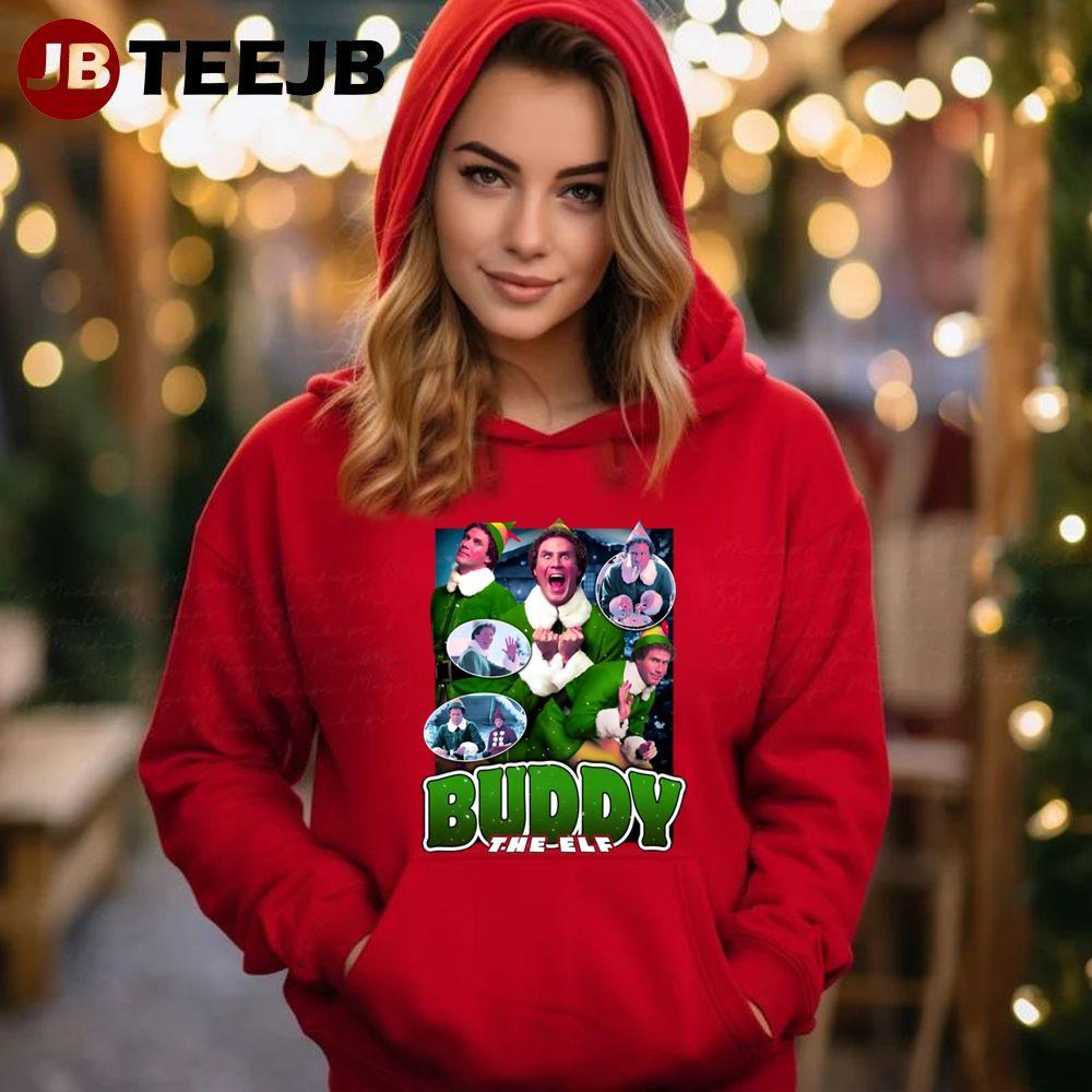 Vintage Buddy The Elf Christmas TeeJB Unisex Hoodie