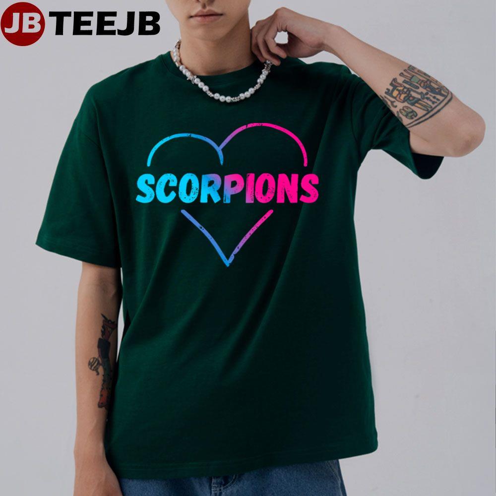 Vintage Heart Scorpions Love Scorpions Inside TeeJB Unisex T-Shirt