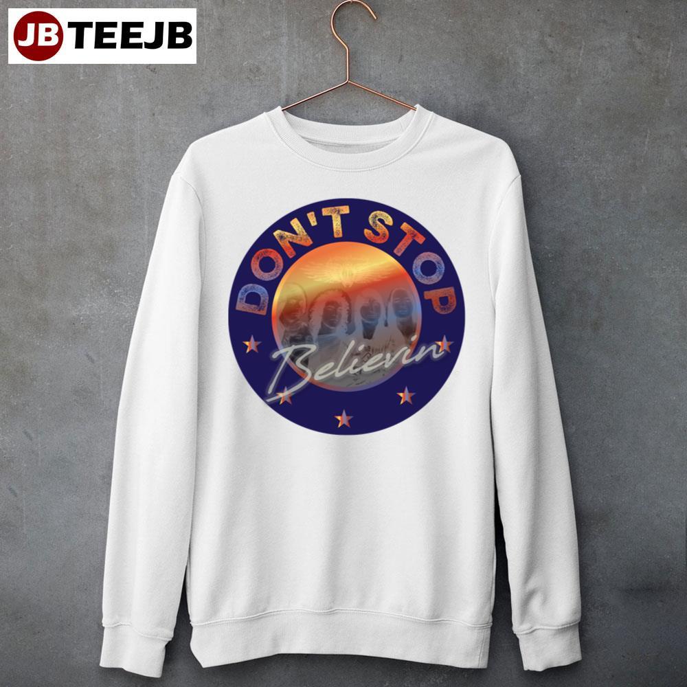 Vintage Journey Rock Don’t Stop Believing Usa Flag TeeJB Unisex Sweatshirt