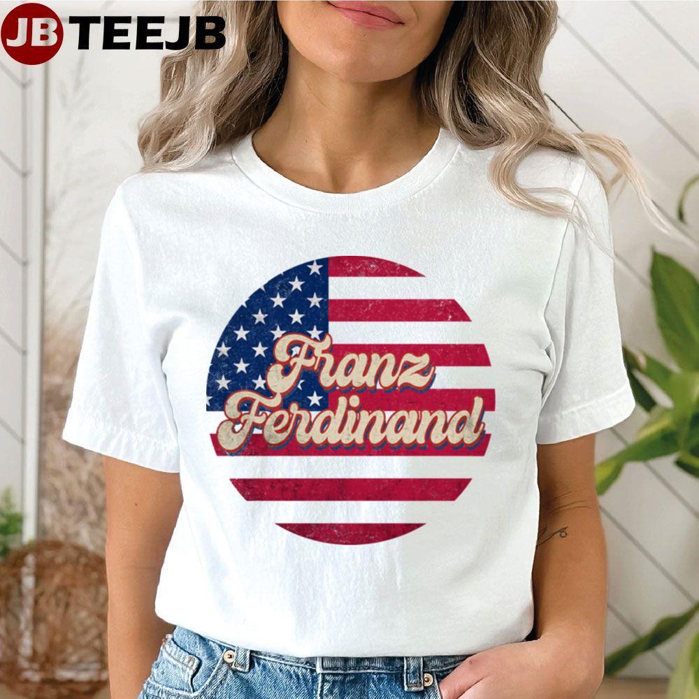 Vintage Styles American Flag Franz Ferdinand TeeJB Unisex T-Shirt