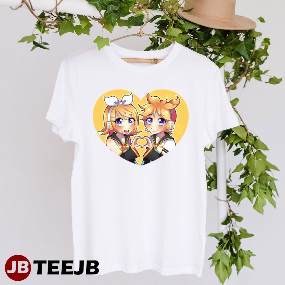 Vocaloid Kagamine Rin And Len Heart TeeJB Unisex T-Shirt