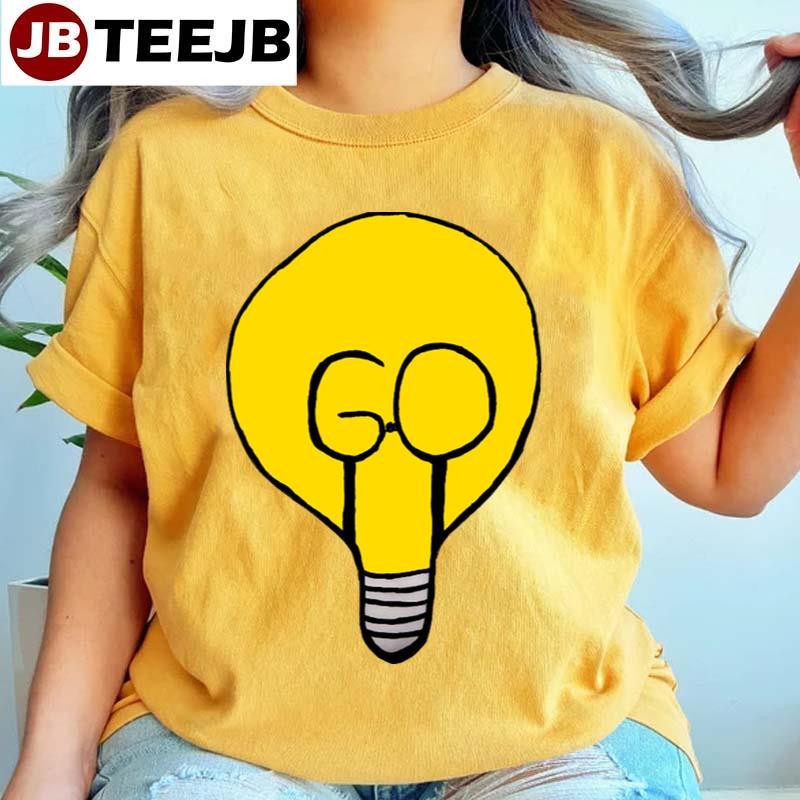 Yellow Art Light Bulb Go TeeJB Unisex T-Shirt