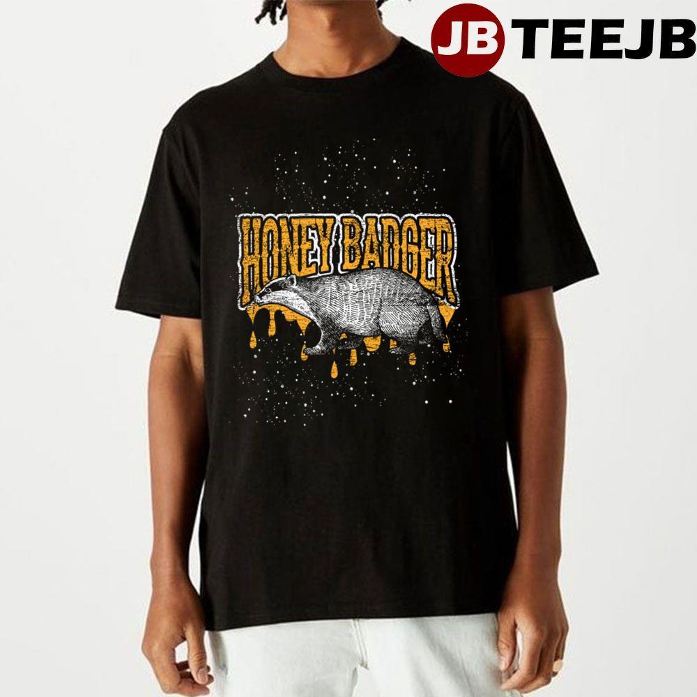 Yellow Text Honey Badger TeeJB Unisex T-Shirt