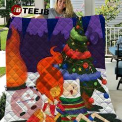 Adventure Time Christmas 10 Quilt
